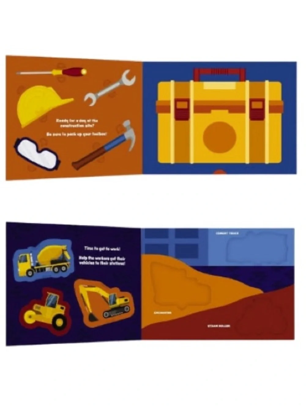 My First Construction Site Interactive Book Puzzle Baby Toddler Toy